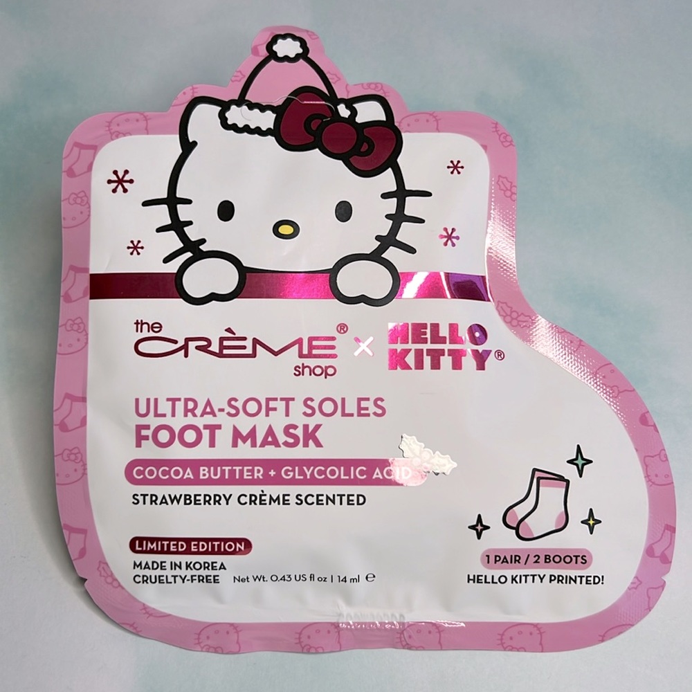 Crème Shop x Hello Kitty Ultra Soft Foot Mask Limited Edition NWT